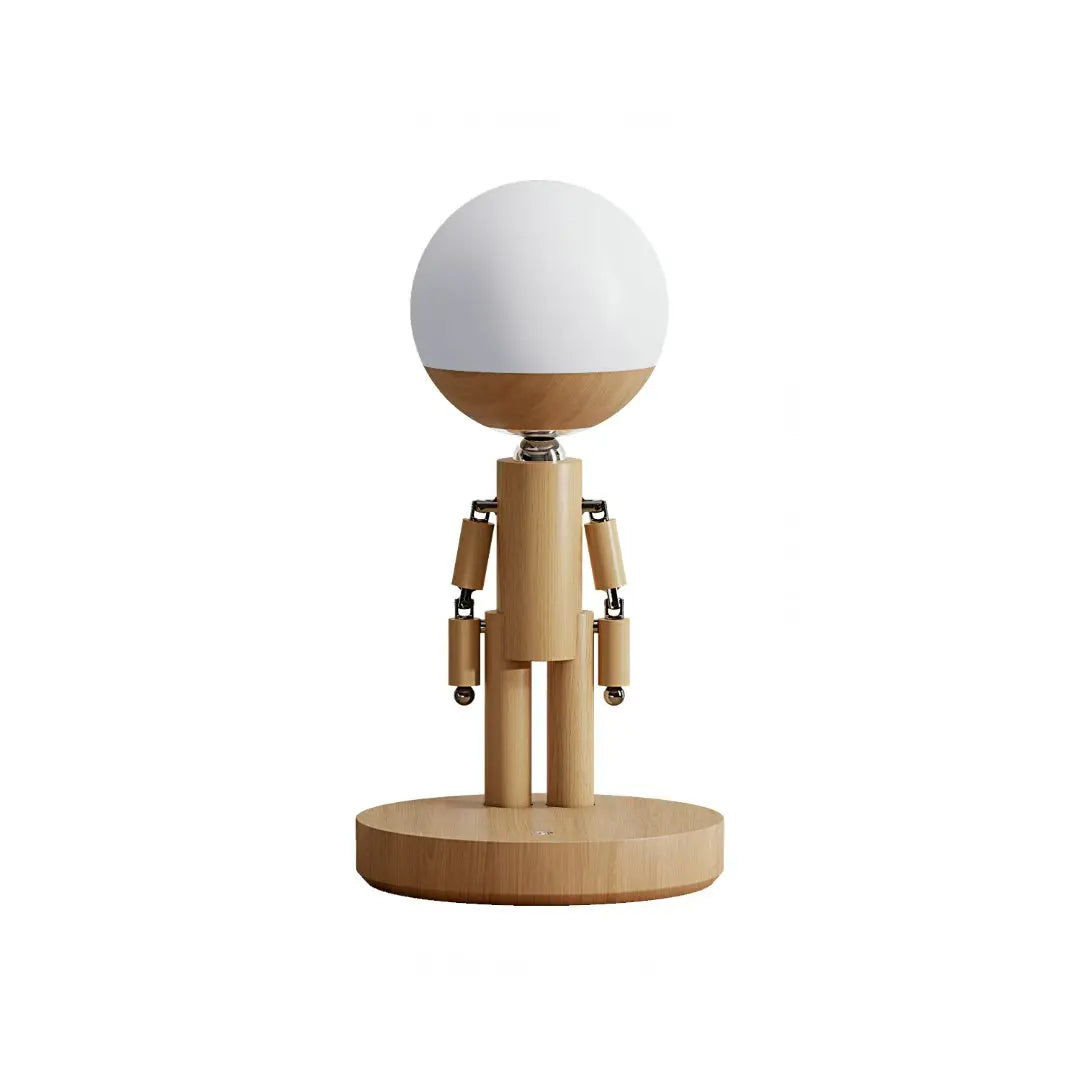 Puppet Man Wooden Desk Lamp