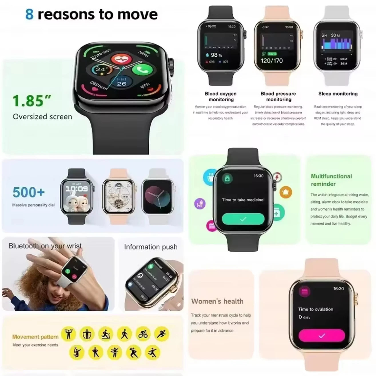 Watch 10 Smartwatch – NFC, GPS & BT Calls