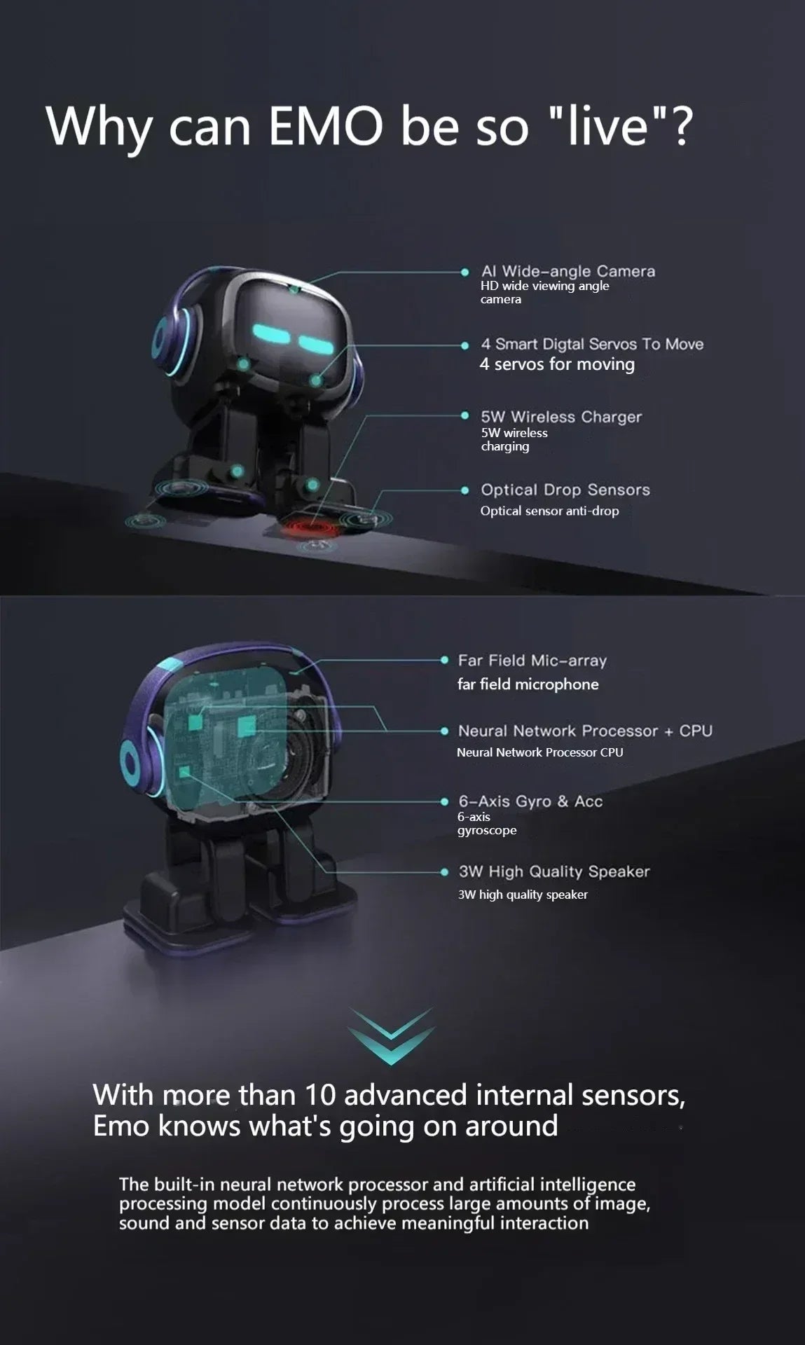 Emo AI Robot Pet – Smart Emotional Companion